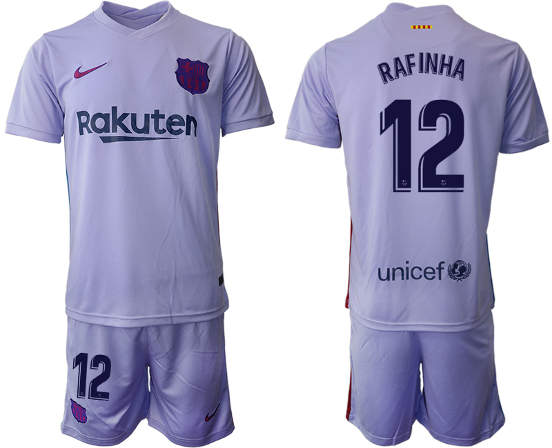 Men 2021-2022 Club Barcelona away purple #12 Soccer Jersey->barcelona jersey->Soccer Club Jersey